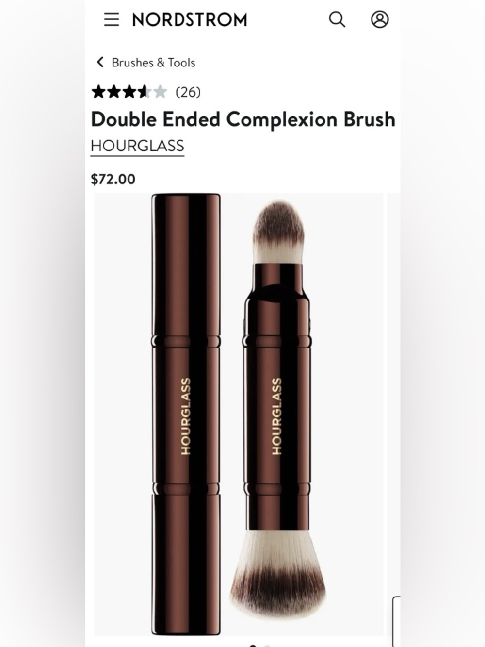 Double Ended Complexion Brush HOURGLASS $72.00